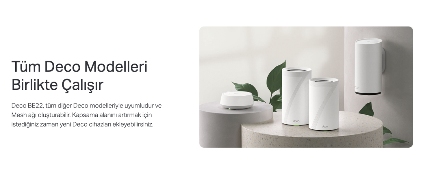 Tp-Link Deco BE22 (2-Pack) | Wi-Fi 7 Mesh Sistemi | BE3600 Fiyatı