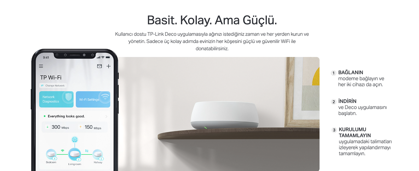 Tp-Link Deco BE22 (3-Pack) | Wi-Fi 7 Mesh Sistemi | BE3600 Fiyatı