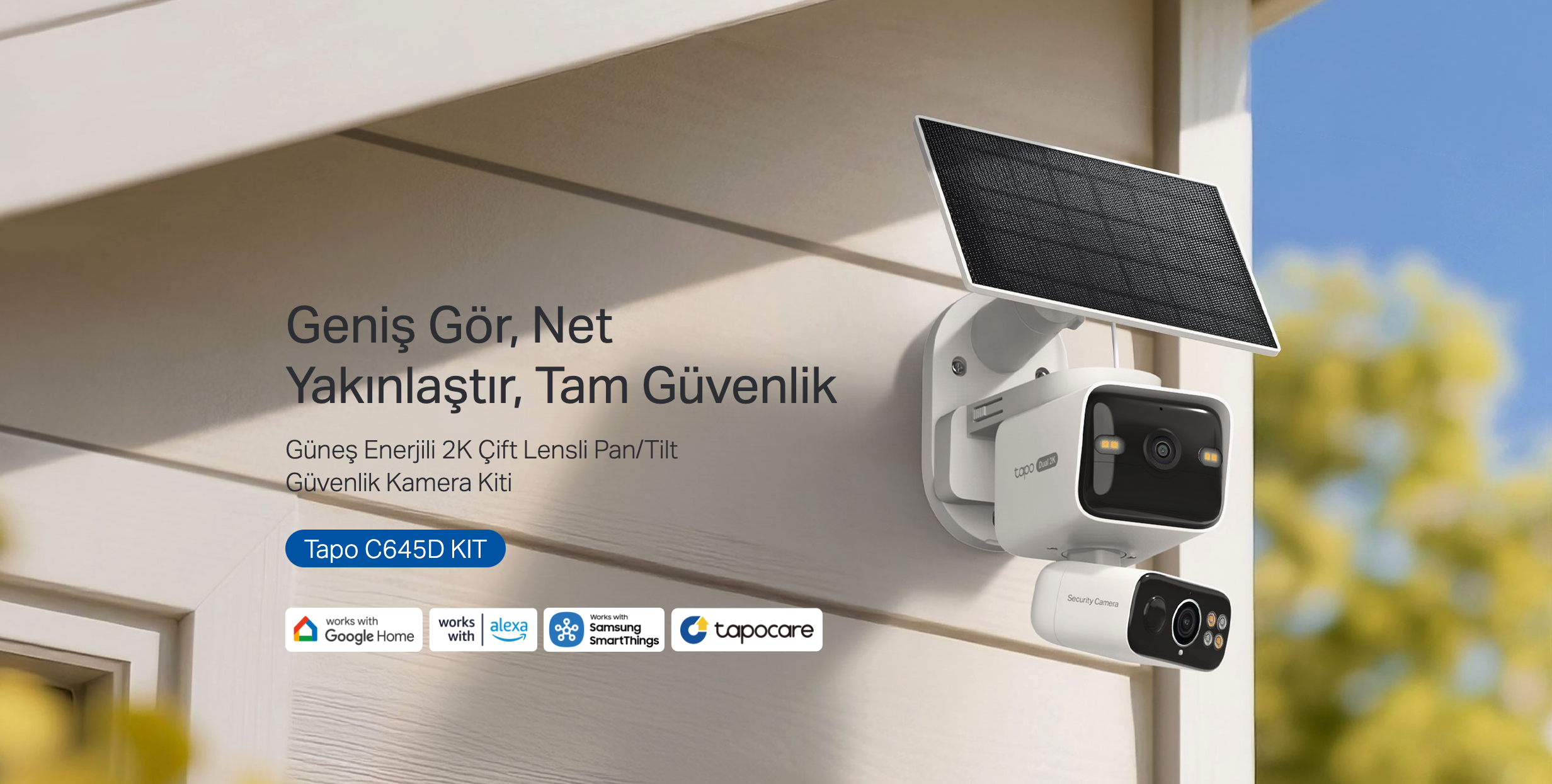 Tp-Link Tapo C645D Kıt | Güneş Enerjili Çift Lensli Wi-Fi Fiyatı